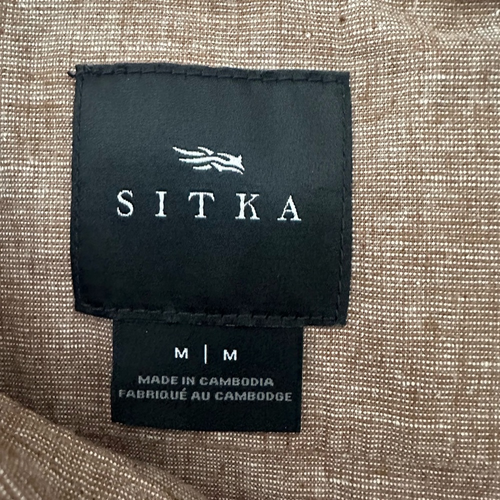 Sitka Men's Casual Button Down Shirt - Brown